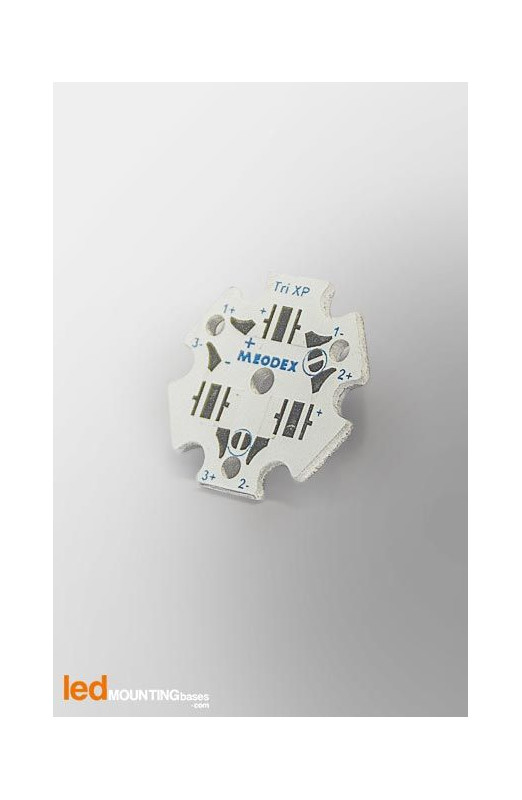 STAR PCB  for 3 LEDs CREE XHP35 High Intensity-Star-Led Mounting Bases SAS