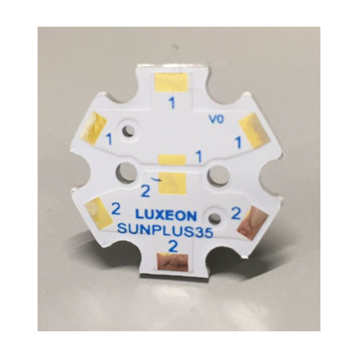 STAR PCB  for 1 LED Luxeon SunPlus 35