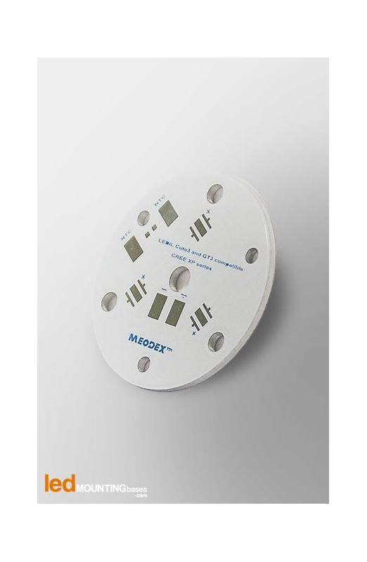 MR11 PCB  for 3 LED CREE XP-E /  LED lens compatible-Diameter 35mm-Led Mounting Bases SAS