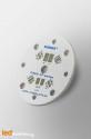 PCB MR11 pour 4 LED CREE XT-E Royal Blue compatible optique Ledil