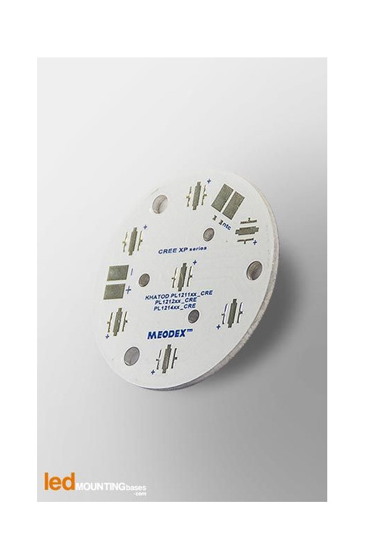 PCB MR11 pour 7 LED CREE XP-E2 Torch compatible optique Khatod-Diametre 35mm-Led Mounting Bases SAS