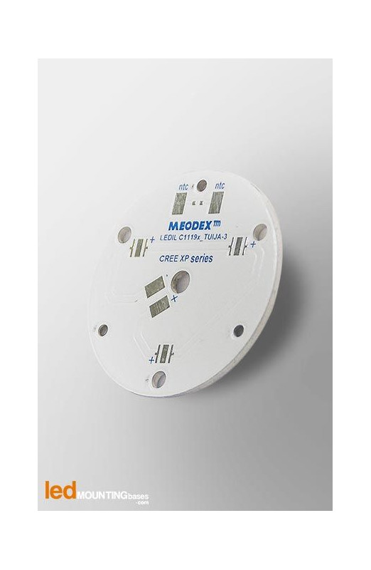 MR16 PCB  for 3 LED CREE XT-E High-Voltage White / Ledil LED lens compatible-Diameter 40mm-Led Mounting Bases SAS