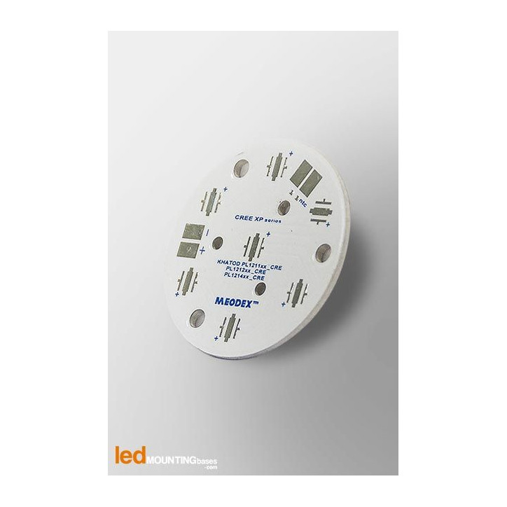 PCB MR16 pour 7 LED CREE XP-E High-Efficiency White compatible optique Khatod
