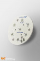 MR16 PCB for 7 LED CREE XT-E High-Voltage White / POL LED lens compatible