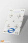 Strip PCB  for 4 LED CREE XP-E / Ledil LED lens compatible-Strip-Led Mounting Bases SAS