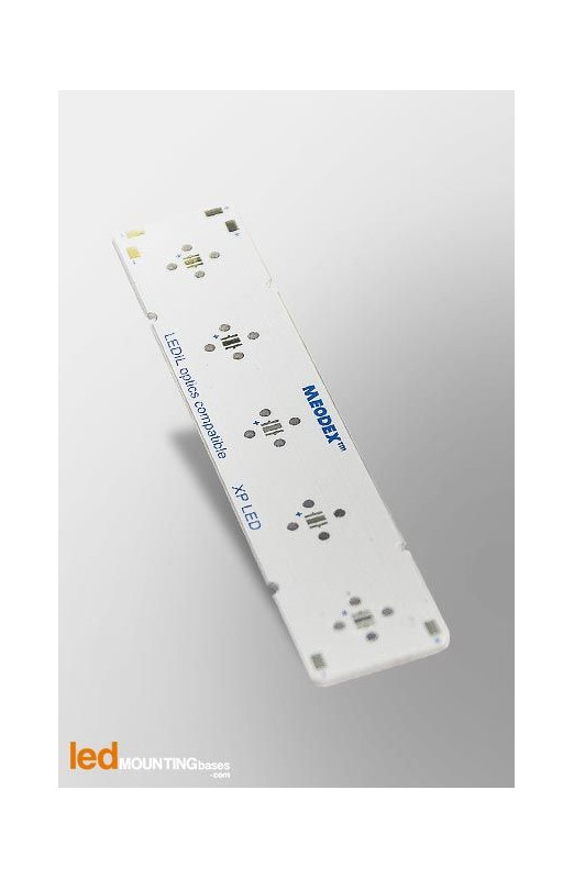Strip PCB for 5 LED CREE XP-E High-Efficiency White