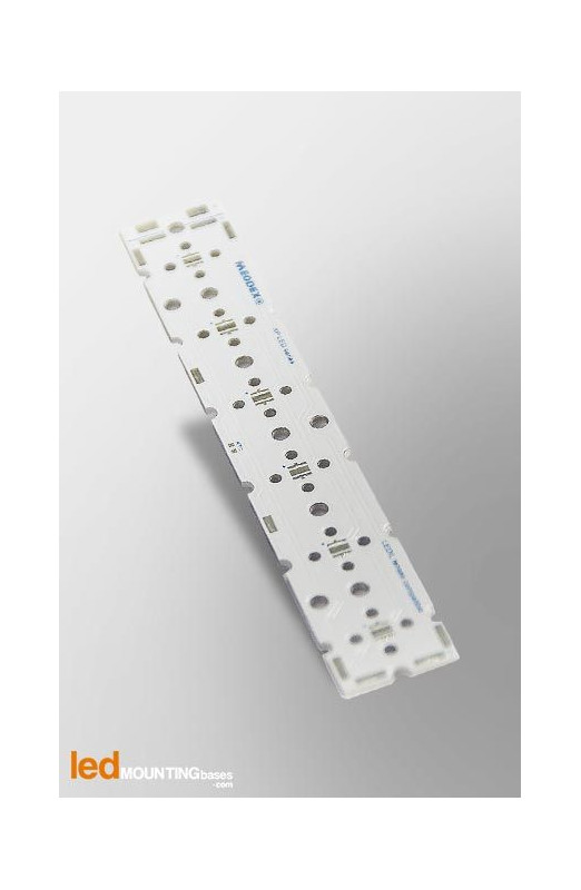 Strip PCB  for 6 LED CREE XP-E / Ledil LED lens compatible-Strip-Led Mounting Bases SAS
