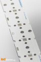 Strip MCPCB for 6 LED CREE XP-G2 / LEDIL LED Lens compatible
