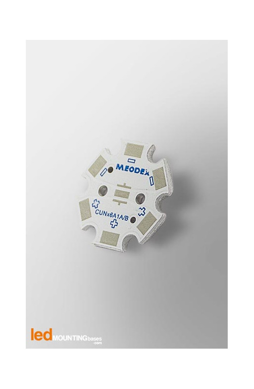 STAR PCB  for 1 LED Seoul ViosysCUN96A1B / Ledil and Carclo LED lens compatible-Star-Led Mounting Bases SAS