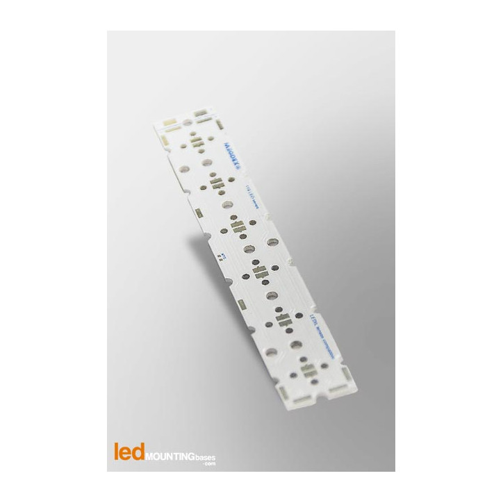 MCPCB STRIP pour 6 LEDs Nichia N119 compatible optique Ledil