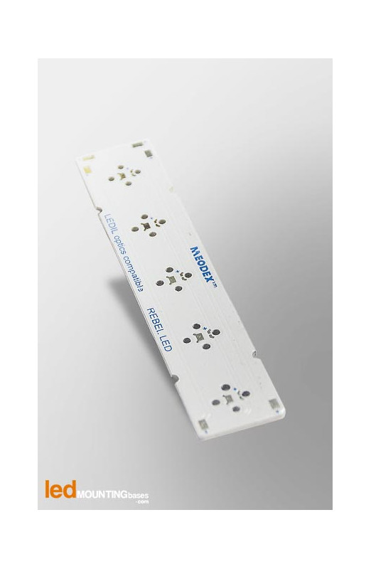 STRIP MCPCB for 5 LEDs Lumileds Luxeon Rebel