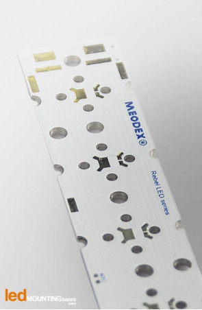 PCB Strip pour 6 LED Lumileds Luxeon Rebel compatible optique Ledil