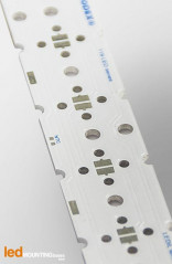 MCPCB STRIP pour 6 LEDs Nichia N119 compatible optique Ledil
