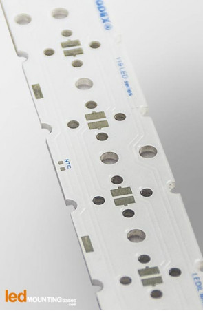 Strip PCB  for 6 LED Nichia N119 / Ledil LED lens compatible