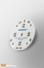 MCPCB Diametre 35mm pour 4 LEDs Nichia 119 compatible optique Ledil