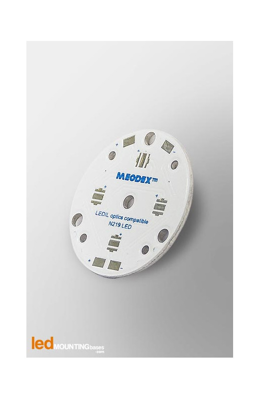 MCPCB Diametre 35mm pour 4 LEDs Nichia 219 compatible optique Ledil