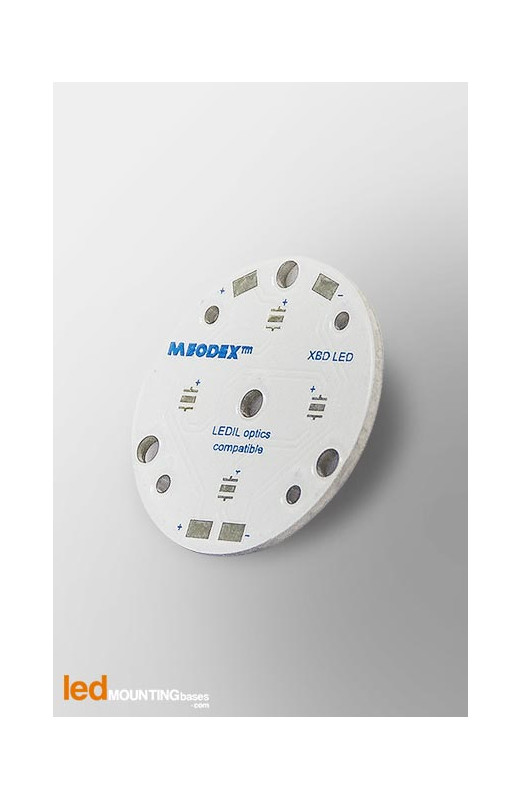 MCPCB Diametre 40mm pour 4 LEDs CREE XB-D compatible optique Ledil