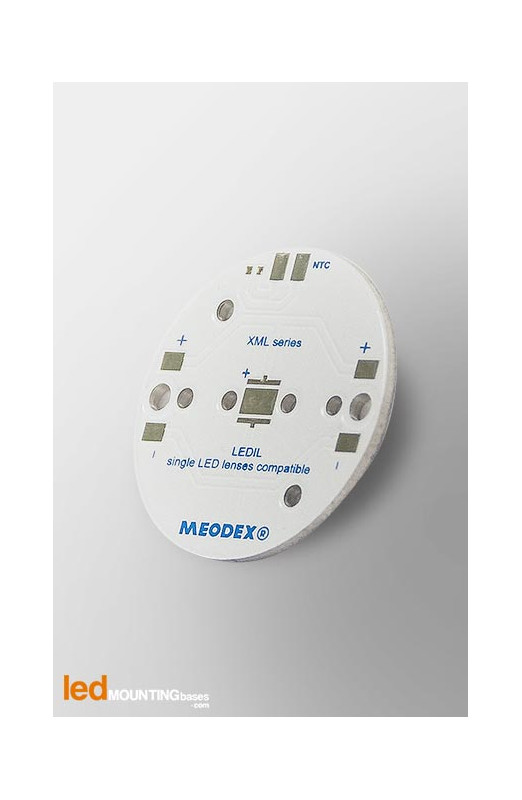 MCPCB Diametre 35mm pour 1 LED CREE XML compatible optique Ledil