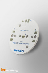 MCPCB Diametre 35mm pour 1 LED Osram Oslon Serie compatible optique Ledil