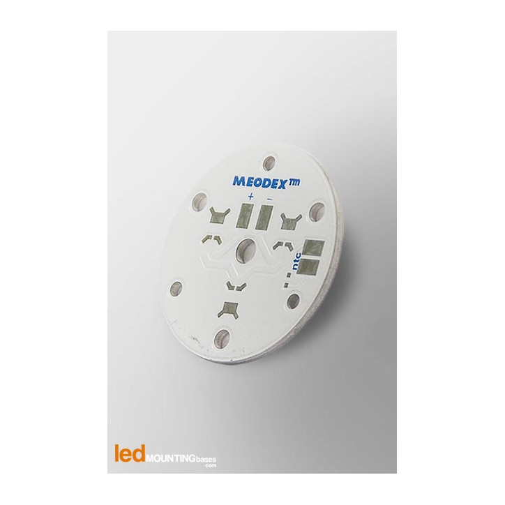 MCPCB Diametre 35mm pour 3 LEDs Lumileds Luxeon Rebel compatible optique Ledil