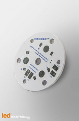 MCPCB Diametre 35mm pour 3 LEDs Osram Dragon Serie compatible optique Khatod