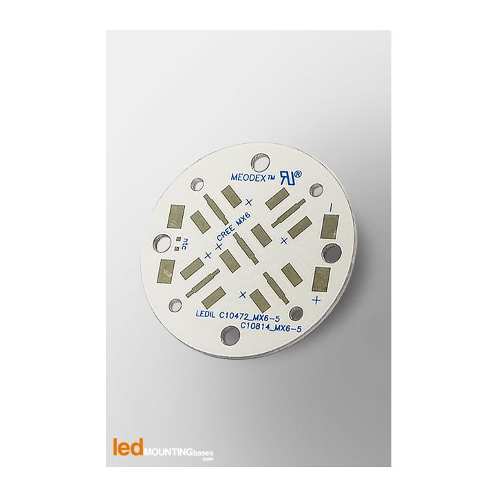 D35 MCPCB  for 5 LEDs CREE MX-6 Ledil LED Lens compatible