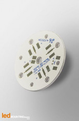 MCPCB Diametre 35mm pour 4 LEDs Nichia x83 compatible optique Ledil