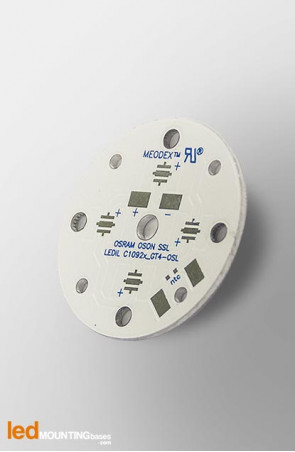 MR11 PCB  for 4 LED Osram Oslon Serie / Ledil LED lens compatible