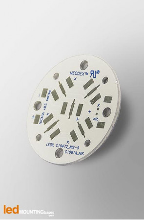 D35 MCPCB  for 5 LEDs Nichia x83 Ledil LED Lens compatible
