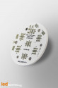 MCPCB Diametre 40mm pour 3 LEDs Liteon P00 compatible optique Ledil