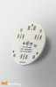 MCPCB Diametre 40mm pour 3 LEDs Nichia x83 compatible optique Ledil