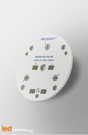 PCB MR16 pour 3 LED Osram Oslon Serie compatible optique Ledil