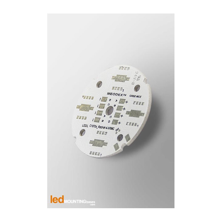 D40 MCPCB  for 4 LEDs CREE MC-E Ledil LED Lens compatible