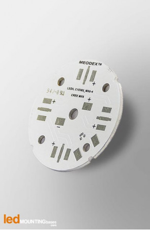MCPCB Diametre 40mm pour 4 LEDs CREE MX-6 compatible optique Ledil