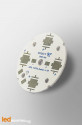 MCPCB Diametre 40mm pour 4 LEDs CREE XR compatible optique Ledil