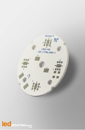 PCB MR16 pour 4 LED Liteon P00 compatible optique Ledil