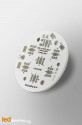 MCPCB Diametre 40mm pour 7 LEDs Liteon P00 compatible optique Ledil