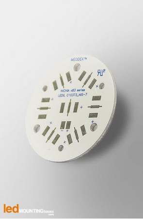 MCPCB Diametre 40mm pour 7 LEDs Nichia x83 compatible optique Ledil