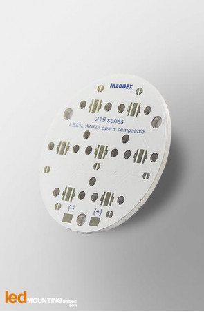 MCPCB Diametre 40mm pour 7 LEDs Nichia 219 compatible optique Ledil